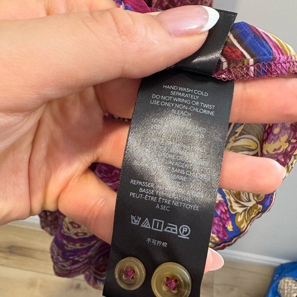 NWOT- Anthropologie - Nikole Floral Paisley BOHO BUTTON DOWN DRESS - Picture 11 of 14